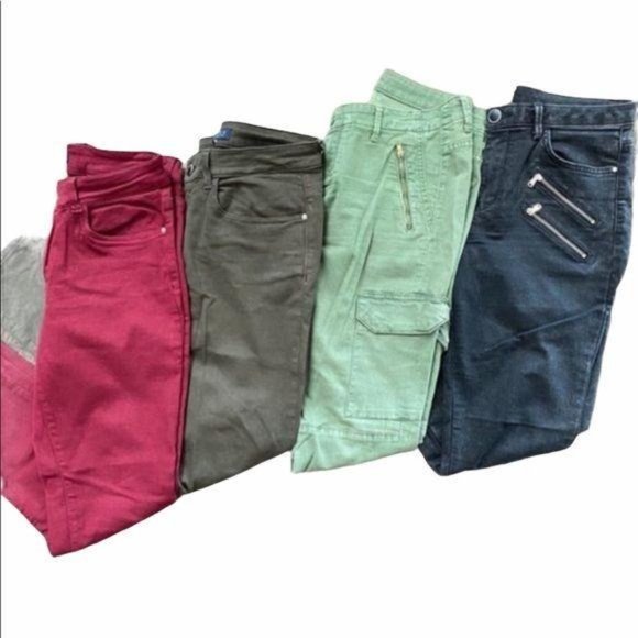 Zara Skinny Jean Bundle 4 Pair Multicolored Size 8